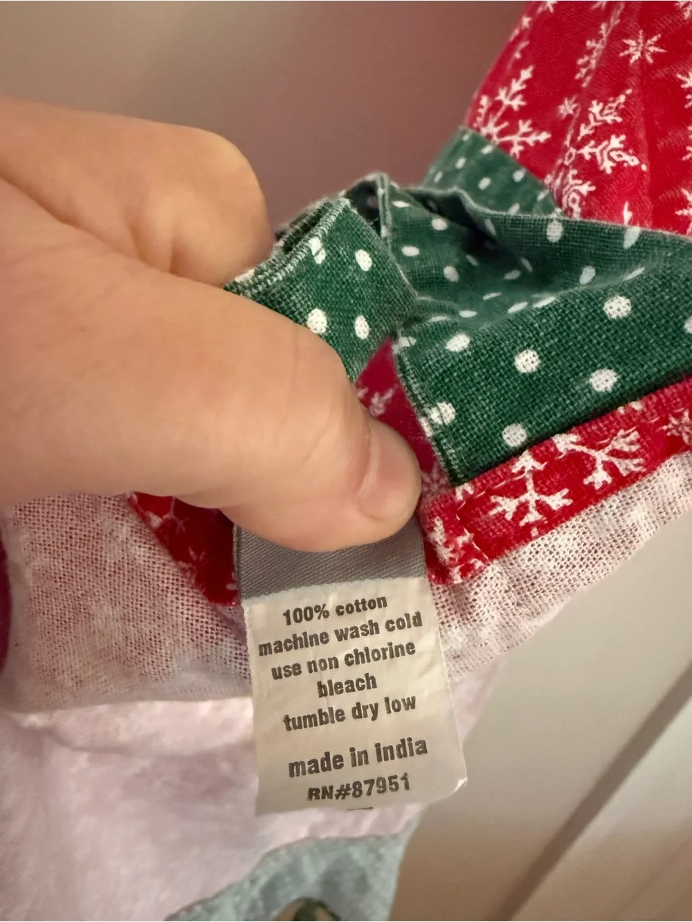 Festive Red and Green Holiday Apron